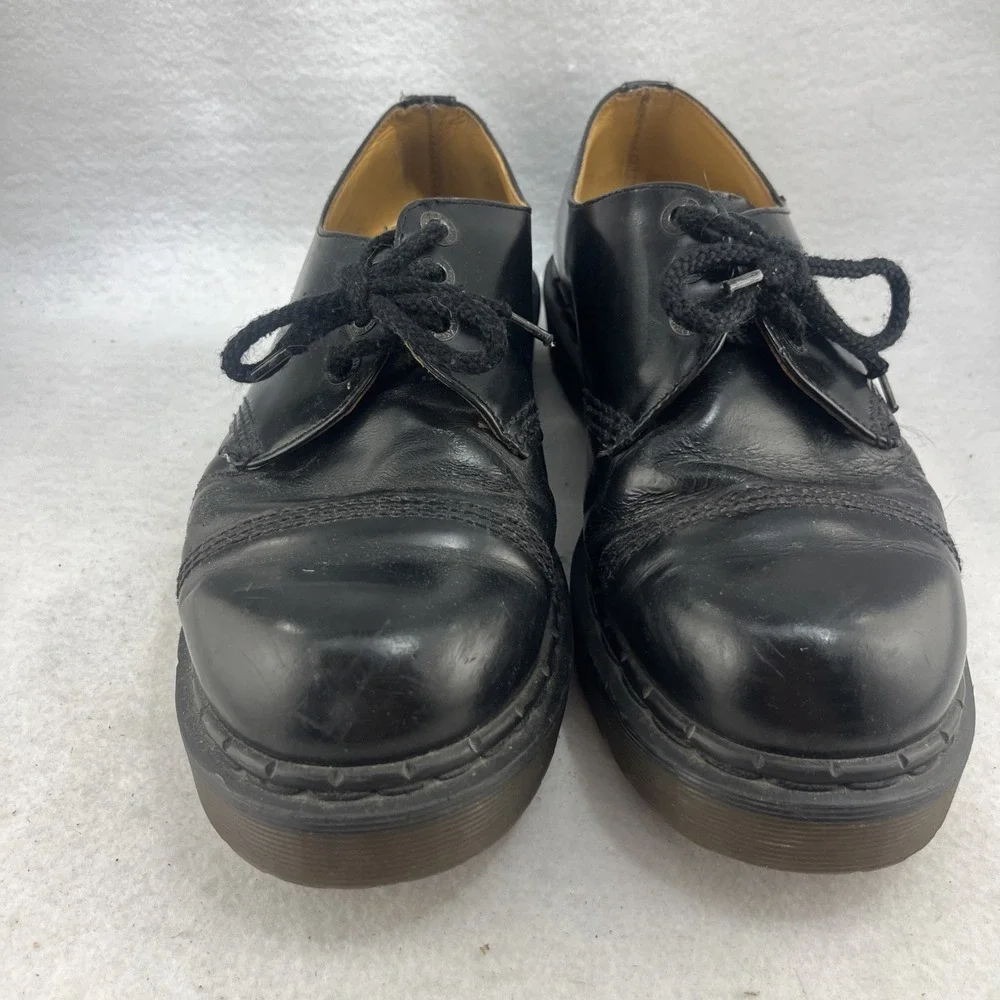 Dr Martens Docs‎ Made In England Black AW4 8266 Cap Toes Men's Size UK 9 US 10